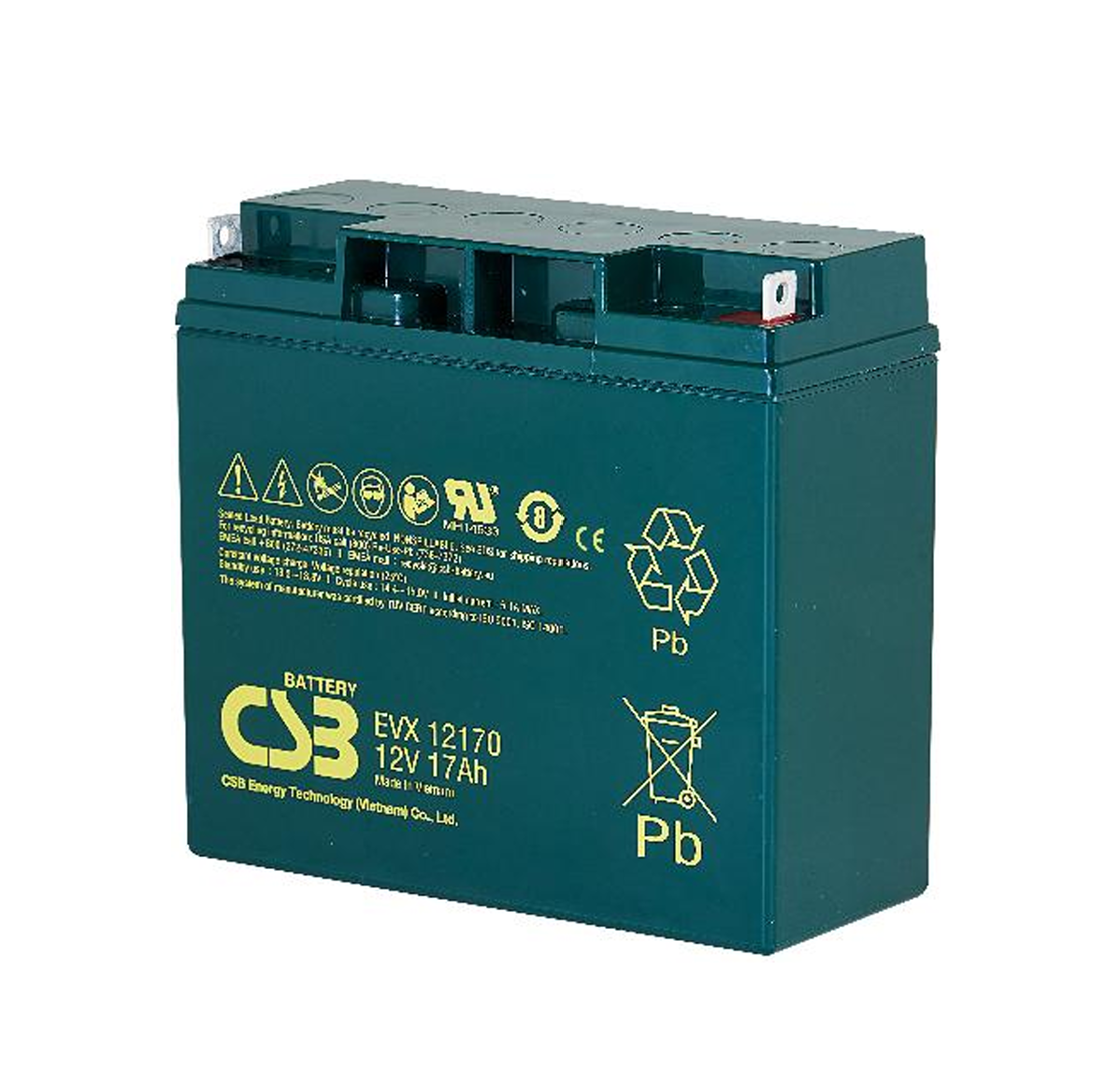 CSB EVX12170 12V 17Ah 深循环阀控式AGM蓄电池