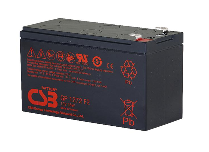 CSB GP1272F2 (12V 25W) 阀控式AGM蓄电池