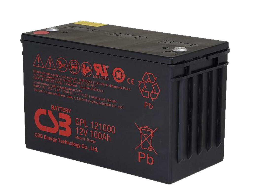 CSB GPL121000 12V 100Ah 超长寿命阀控式AGM蓄电池